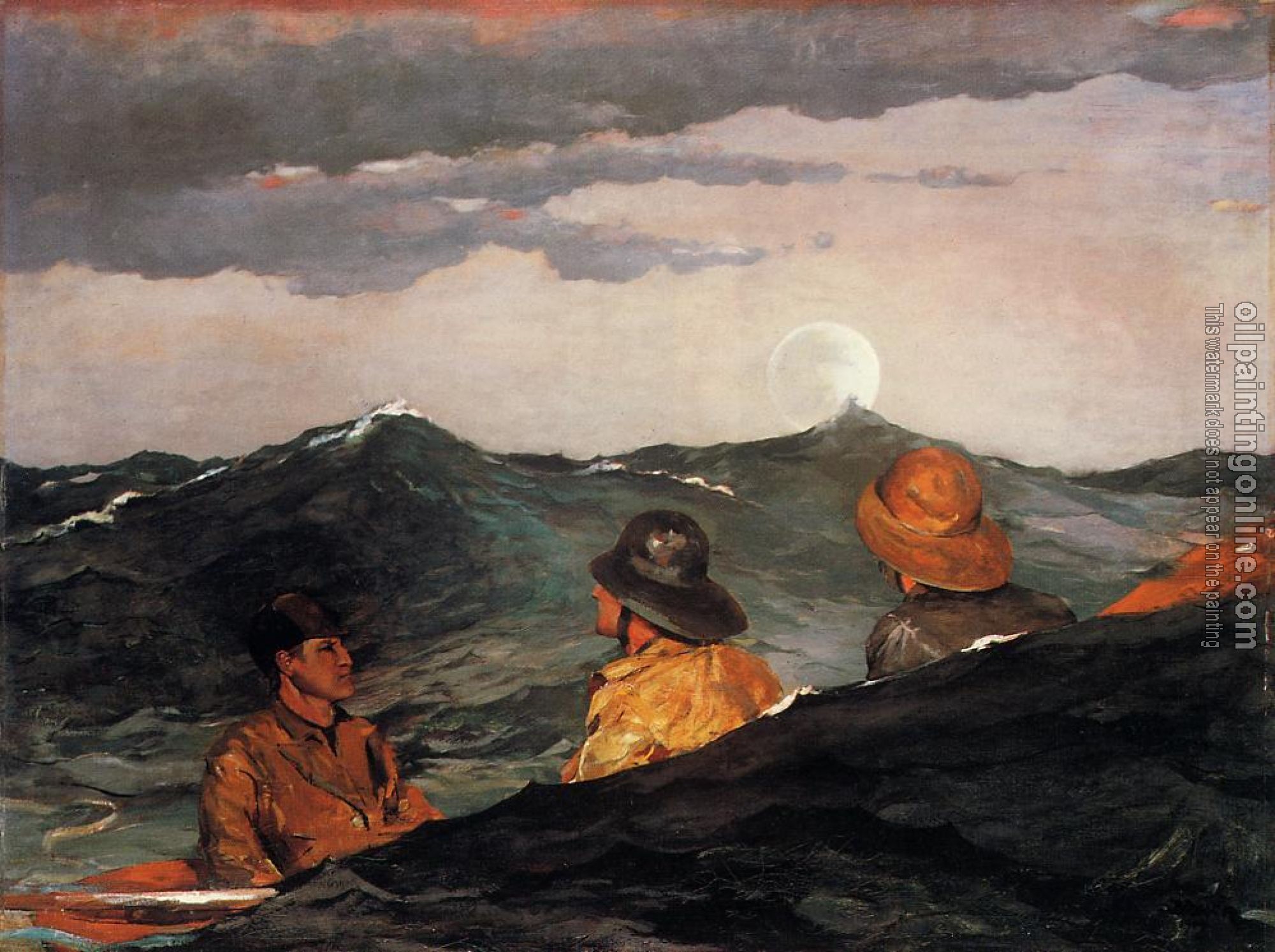 Homer, Winslow - Kissing the Moon
